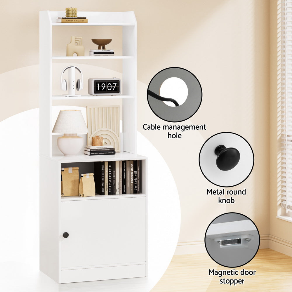 Artiss White Bedside Table Charging Station Nightstand