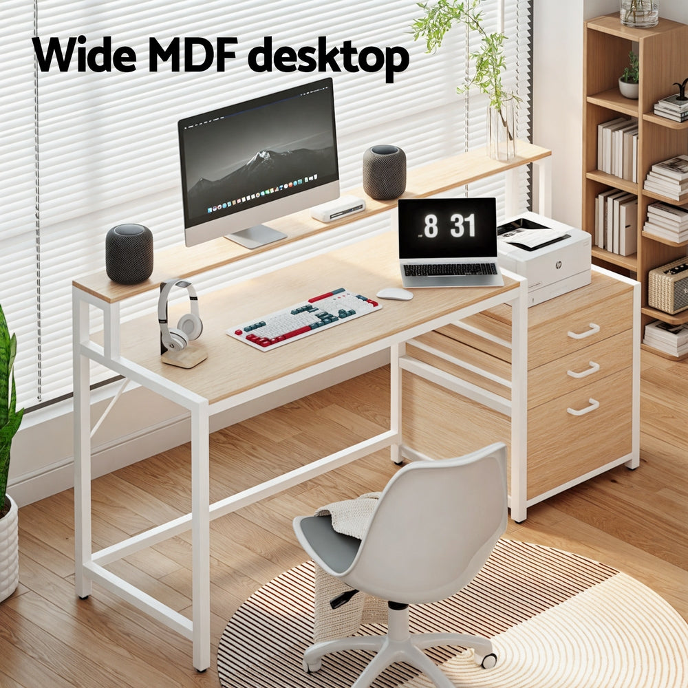 Artiss 160cm Computer Desk Home Office Study Table Oak
