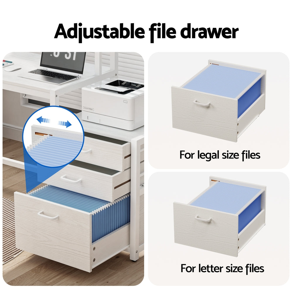 Artiss 160CM Computer Desk Home Office Study Table White