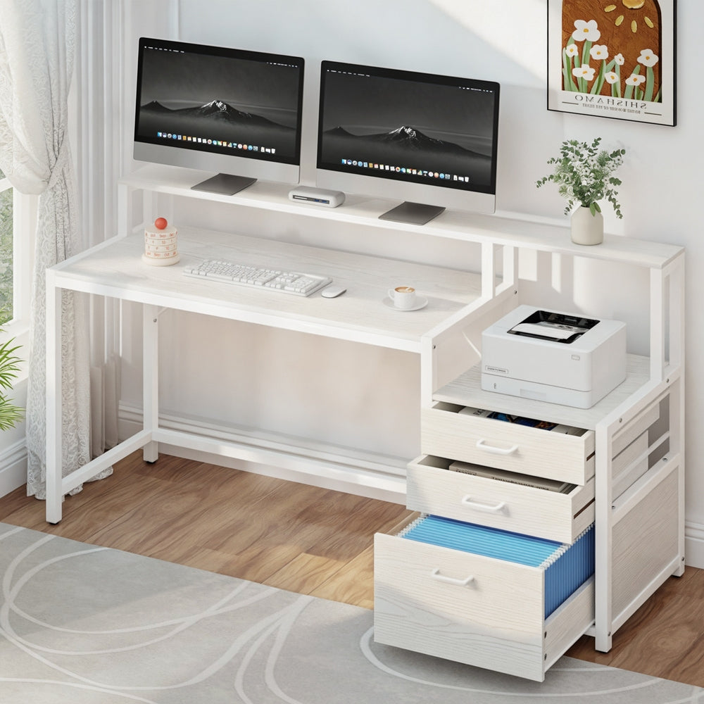 Artiss 160CM Computer Desk Home Office Study Table White