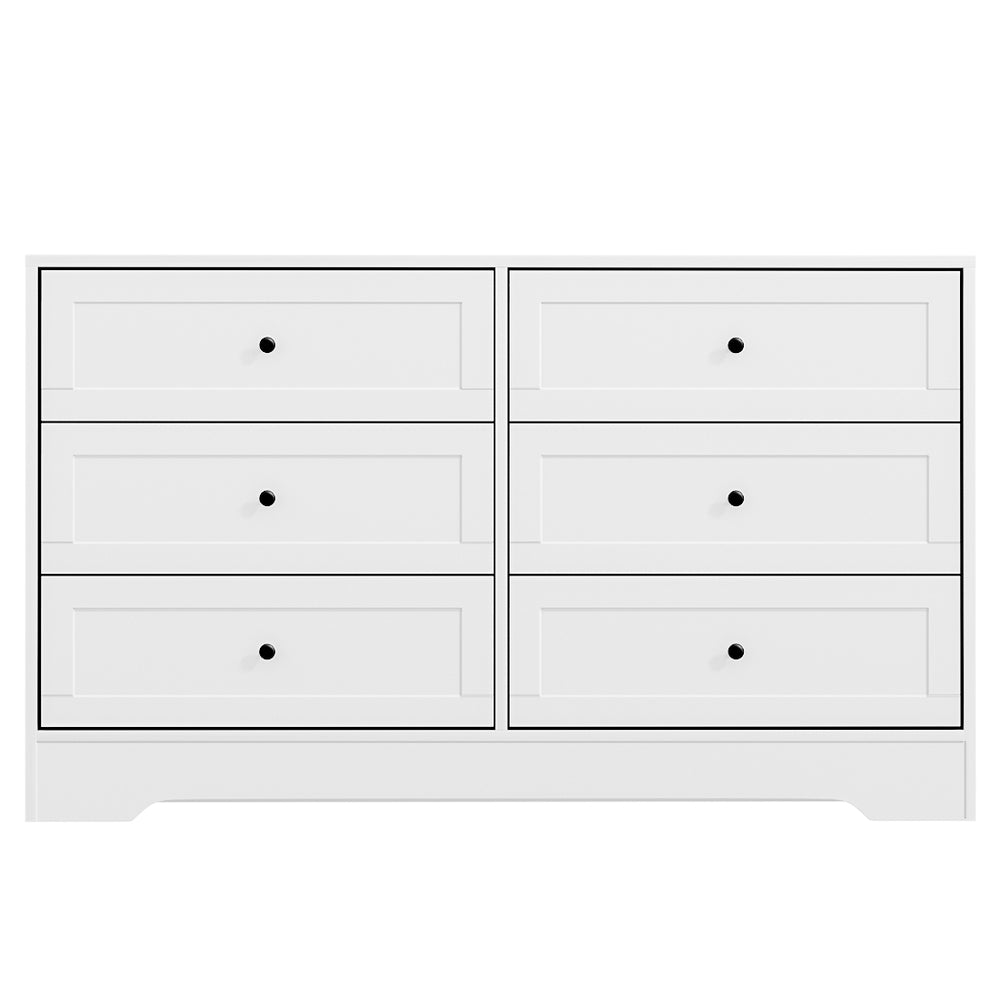 LEIF 6-Drawer Chest White