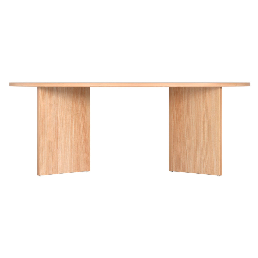 Alva Oval Coffee Table 110CM Pine Scandinavian Style