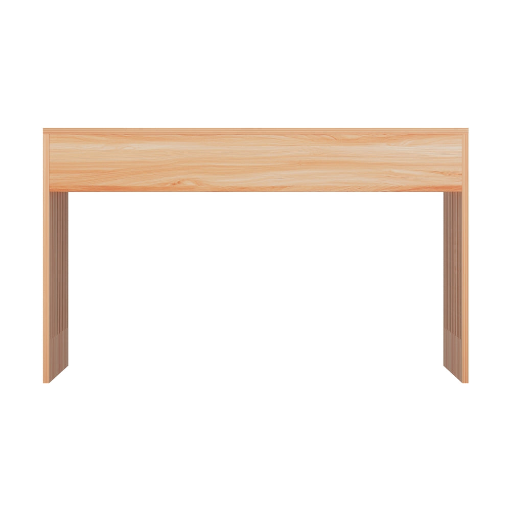 E1-Grade MDF Coffee Table, Fluted Side, Pine – Artiss