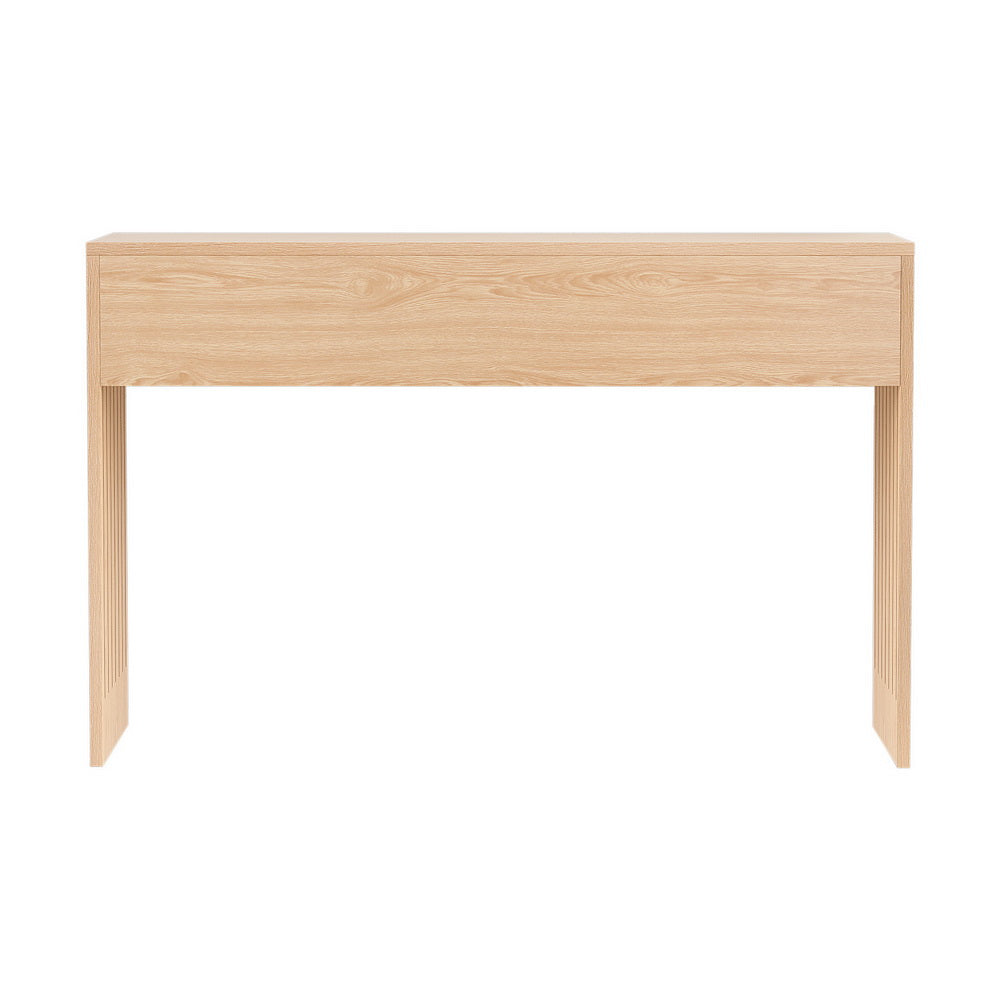 Artiss Console Table Hallway Fluted 120CM Pine