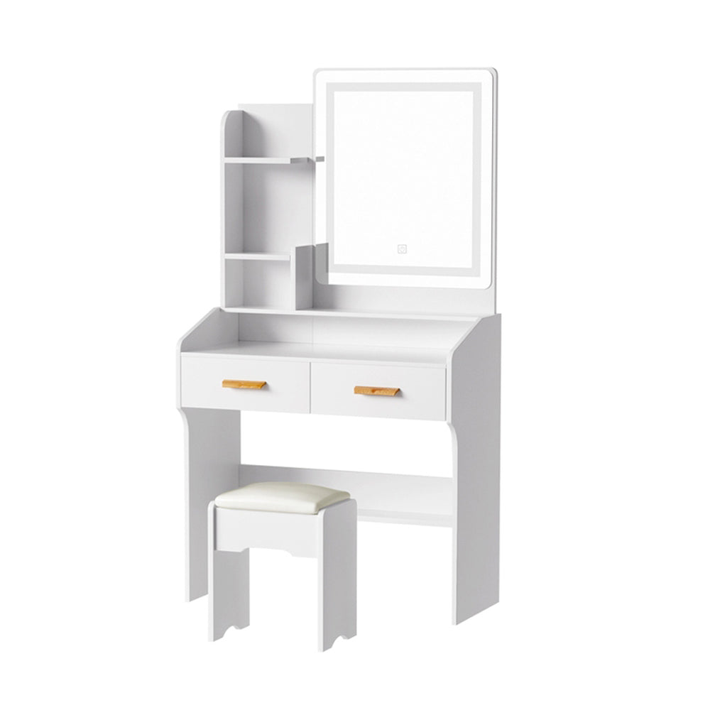 Doria Dressing Table Set LED Mirror White