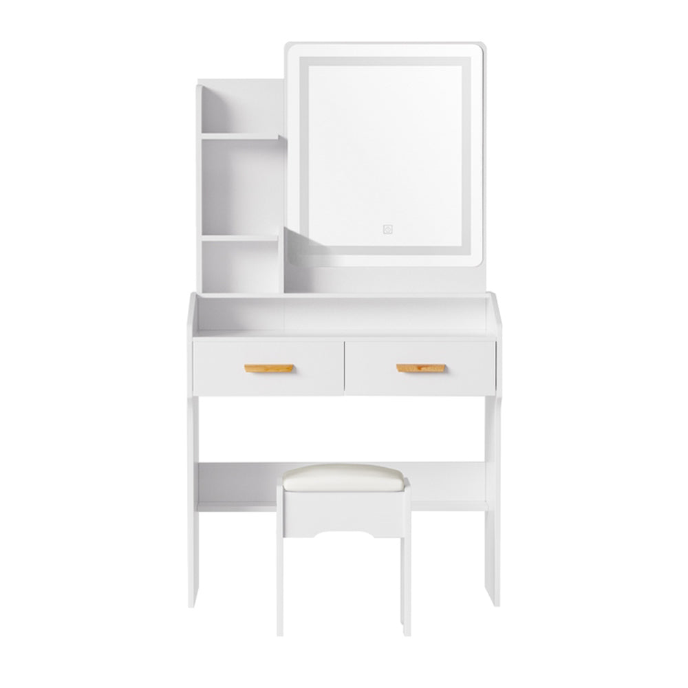 Doria Dressing Table Set LED Mirror White