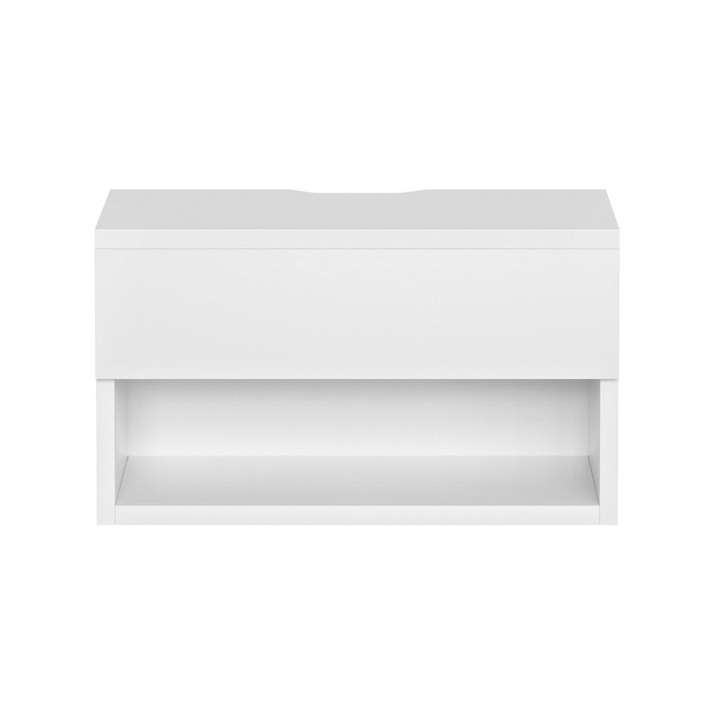 Artiss White Floating Bedside Table Nightstand Drawer