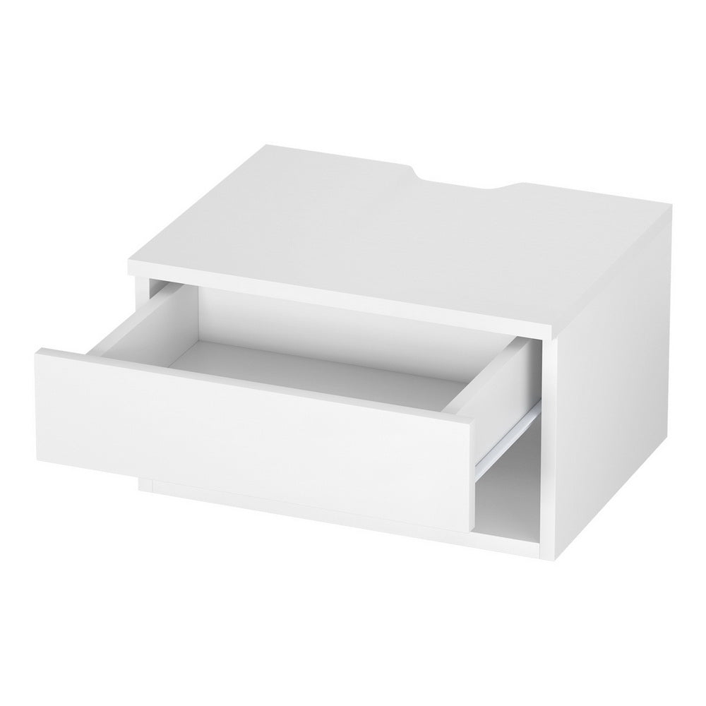 Artiss White Floating Bedside Table Nightstand Drawer