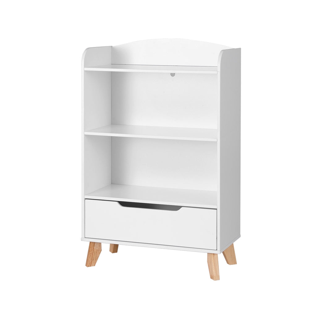 Keezi 3-Tier Kids Bookshelf Storage Organiser White