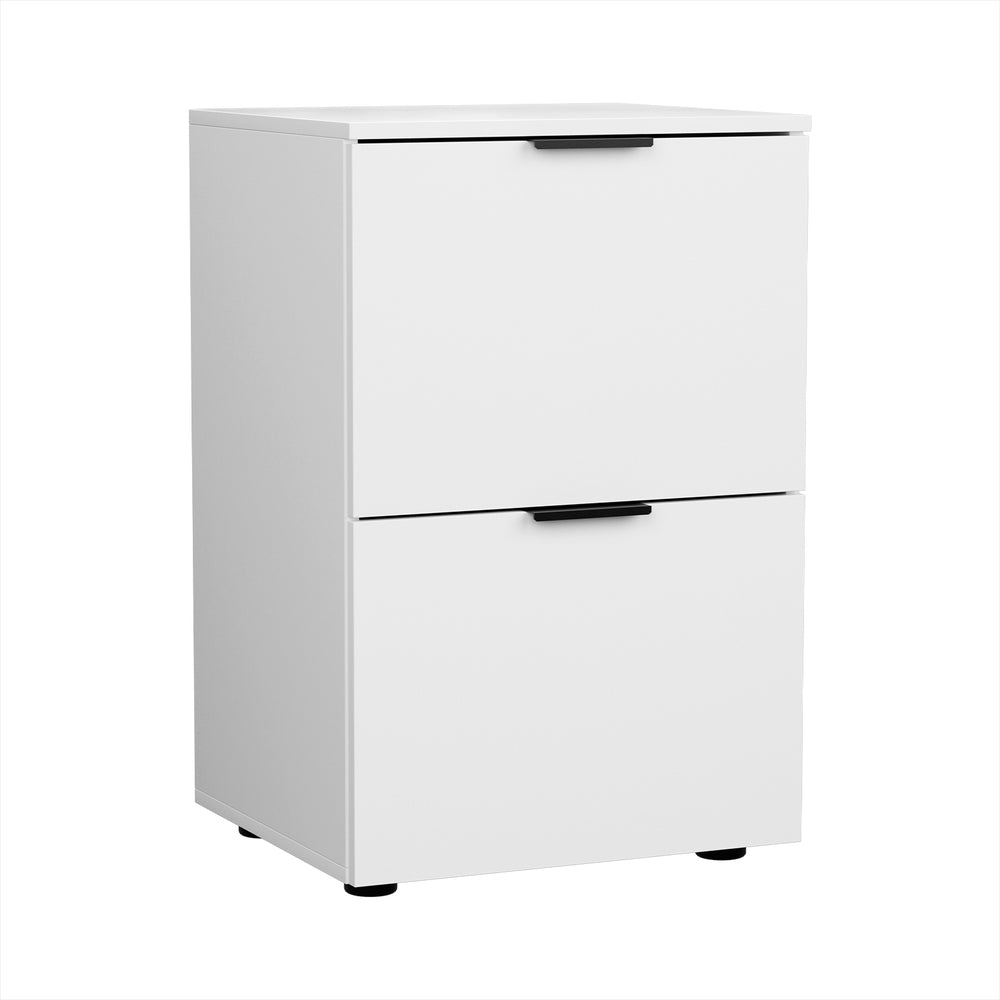 Artiss Filing Cabinet Files Storage Office Shelves File Organiser White 2 Drawer