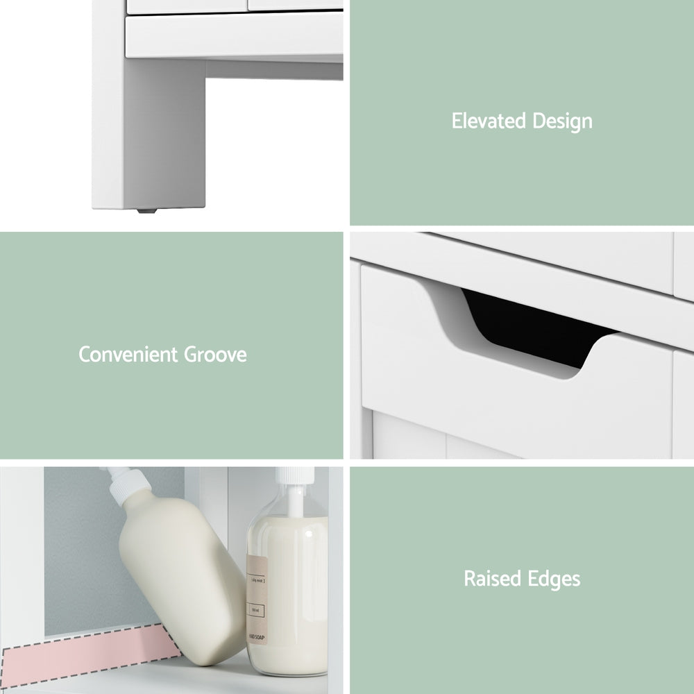 Artiss 89cm Floor Standing Storage Cabinet White