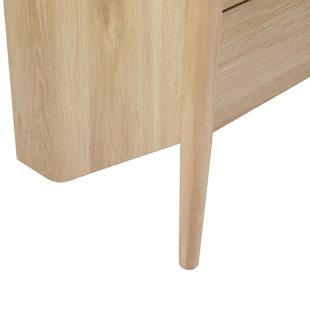 Contemporary Pine Tallboy with 4 Drawers, Artiss INEZ