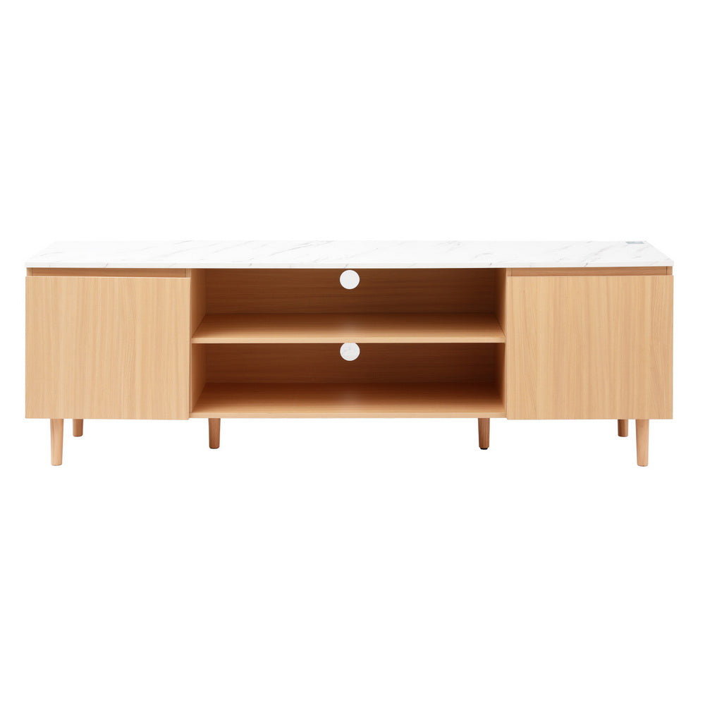 Artiss 180CM Entertainment Unit TV Cabinet White Pine