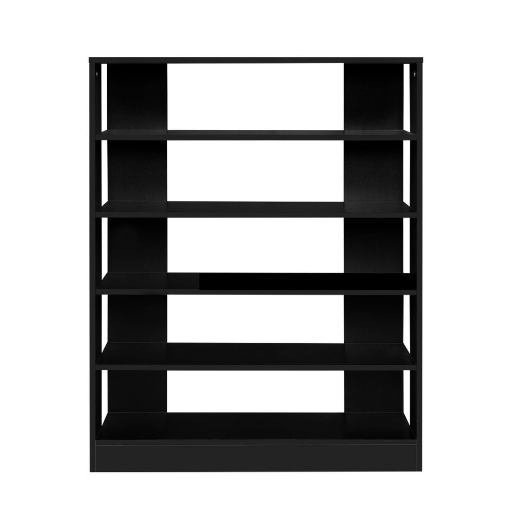Artiss 6-Tier Shoe Rack Cabinet Black 30-Pair Storage