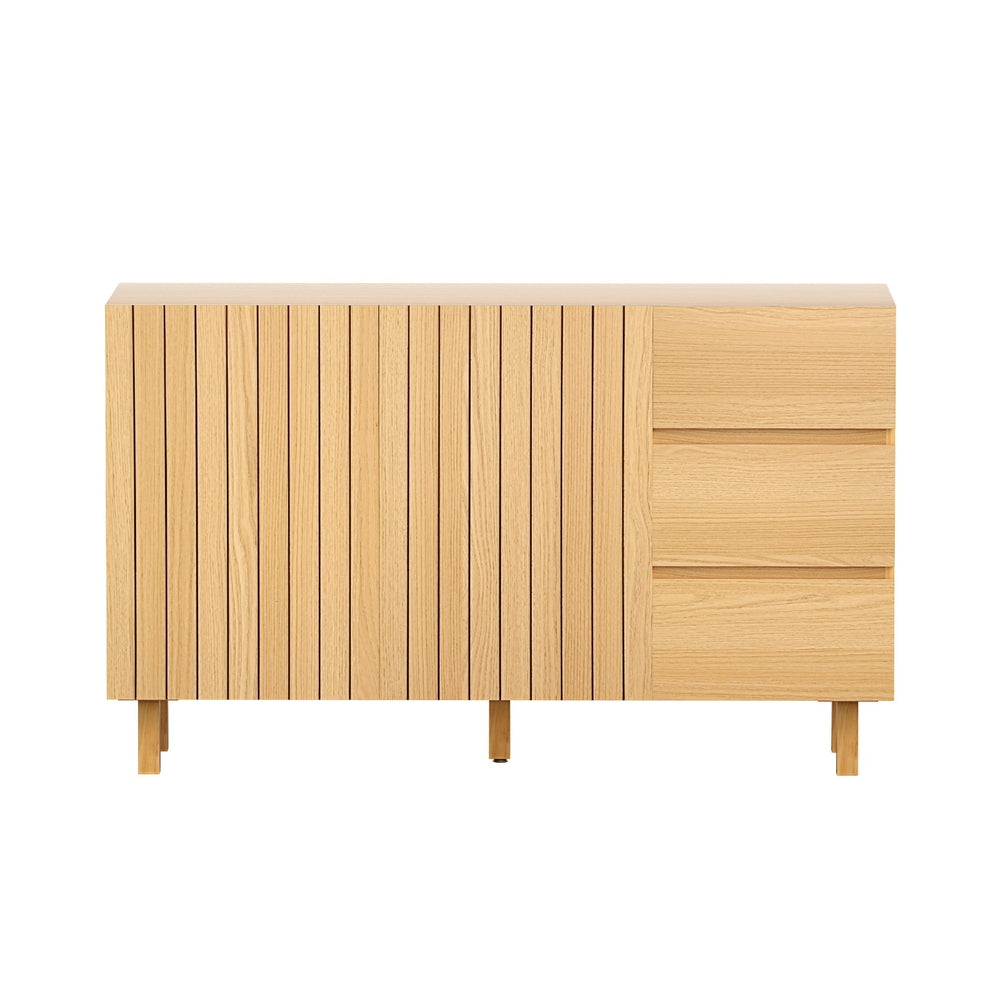 Artiss 130cm Buffet Sideboard Cabinet Pine Wood