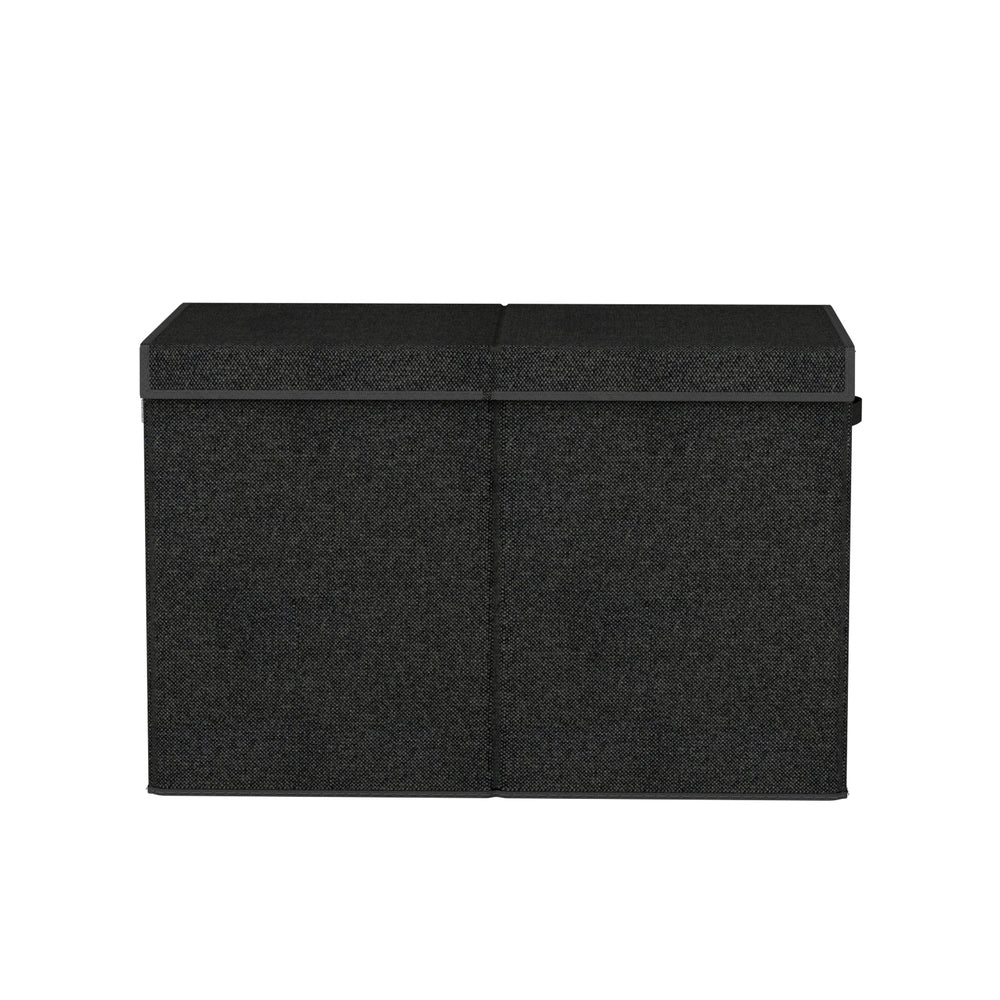 Keezi Large Toy Storage Box Foldable Black/Grey