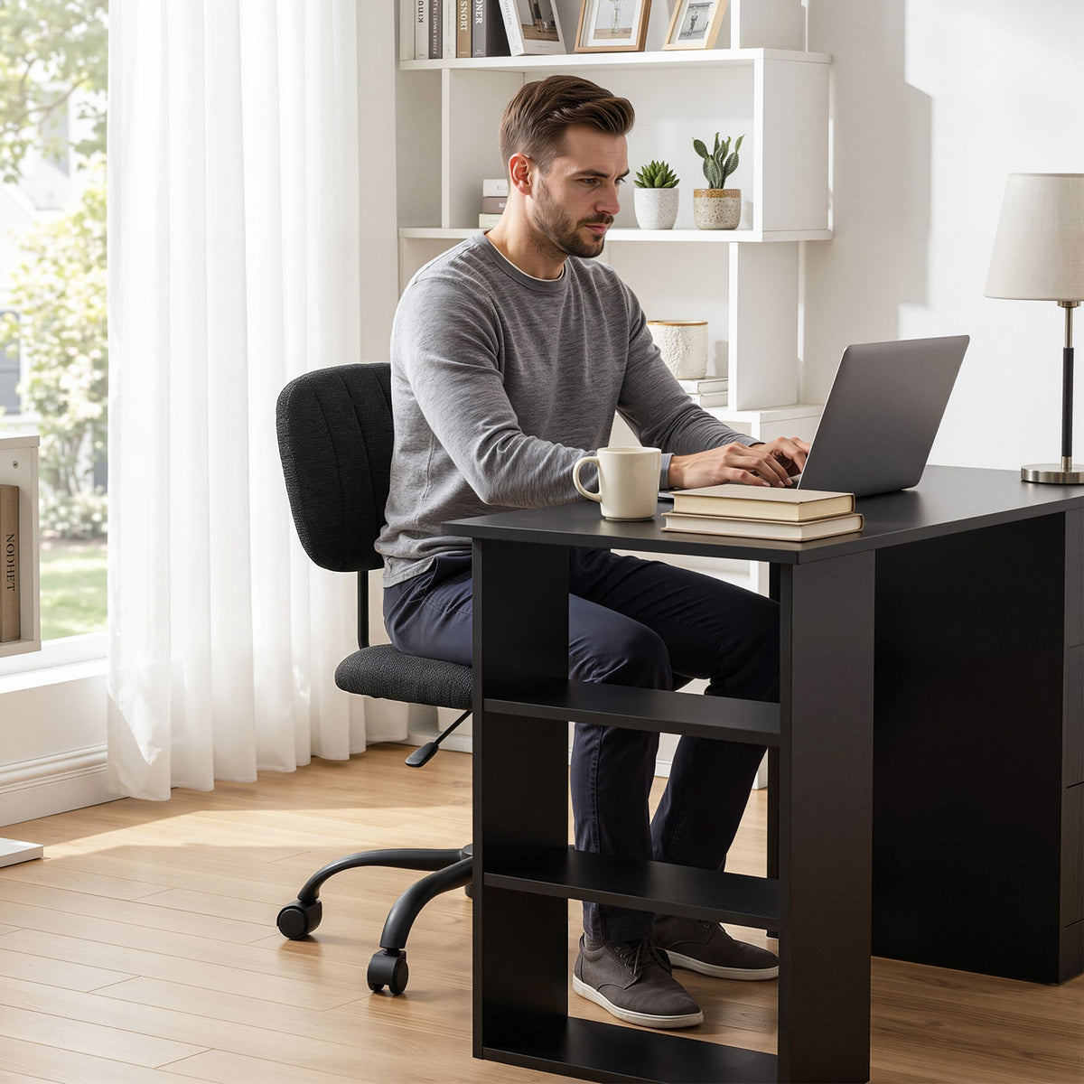Artiss 120cm Office Desk and Chair Set with 3 Drawers