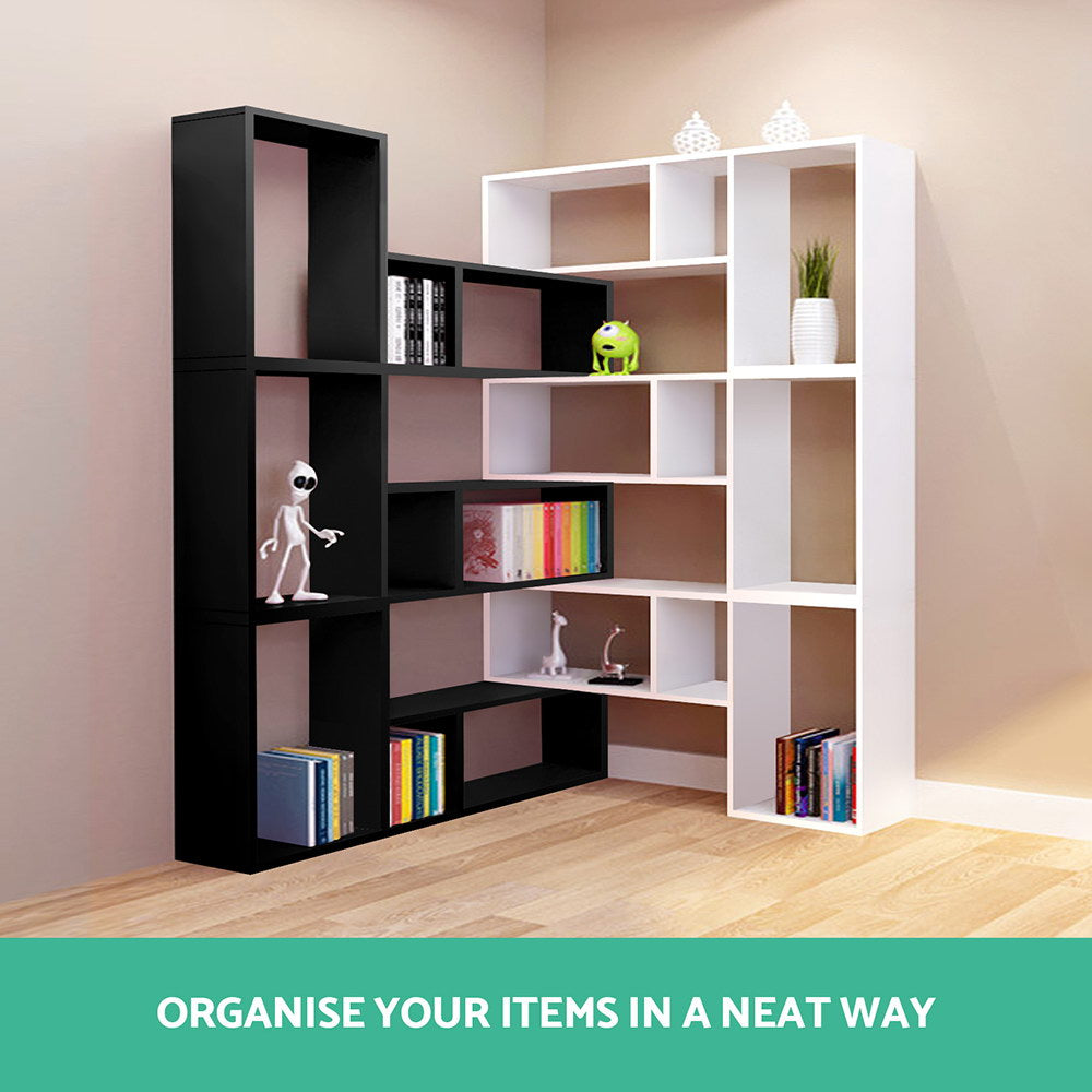 L-Shape DIY Bookshelf Black