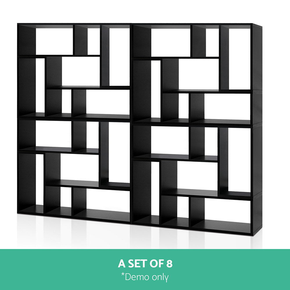 L-Shape DIY Bookshelf Black