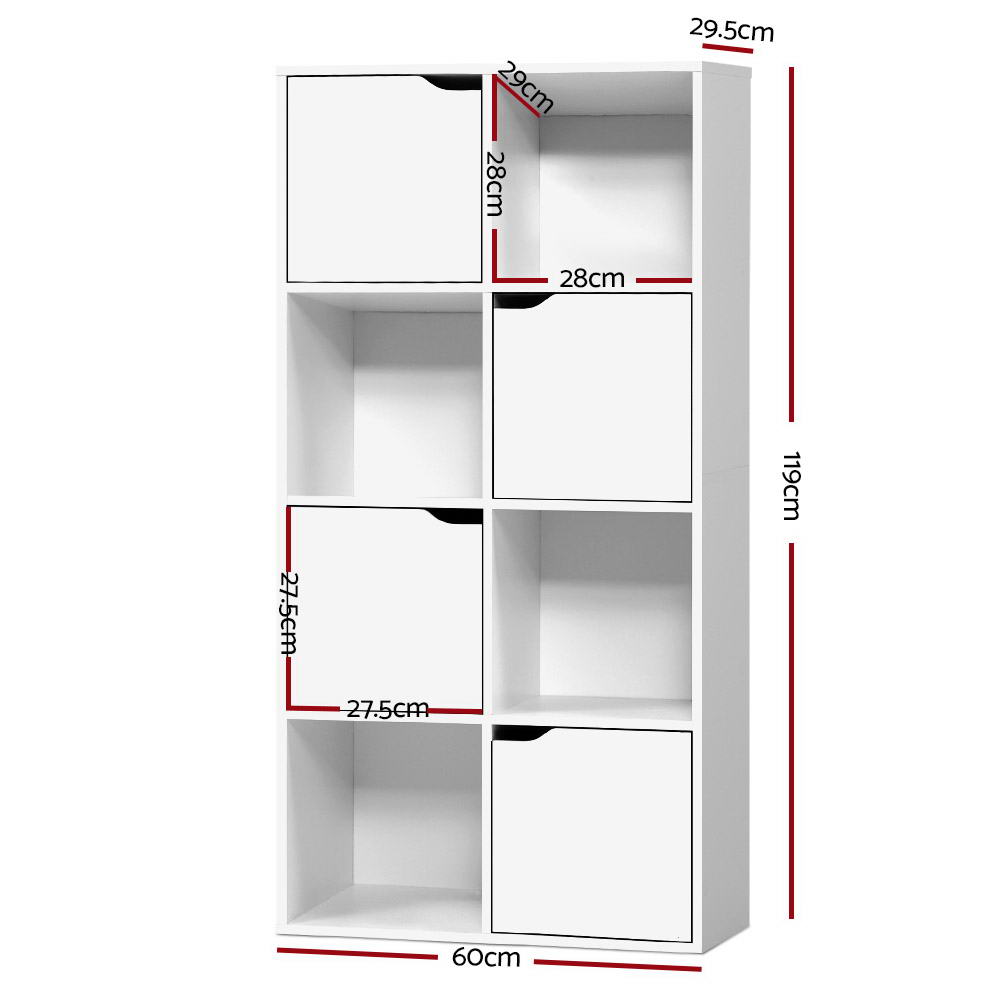 DANA 8-Cube Bookshelf White