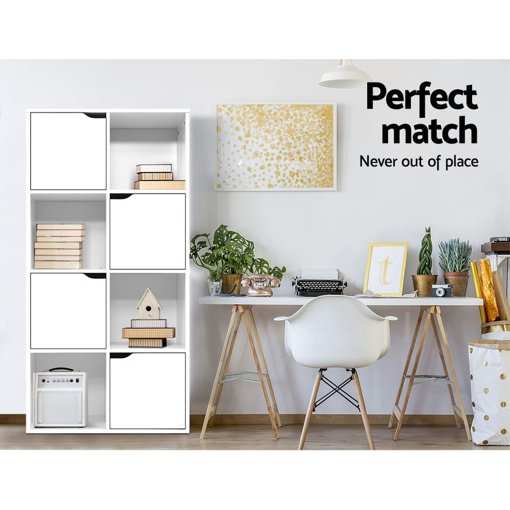 DANA 8-Cube Bookshelf White