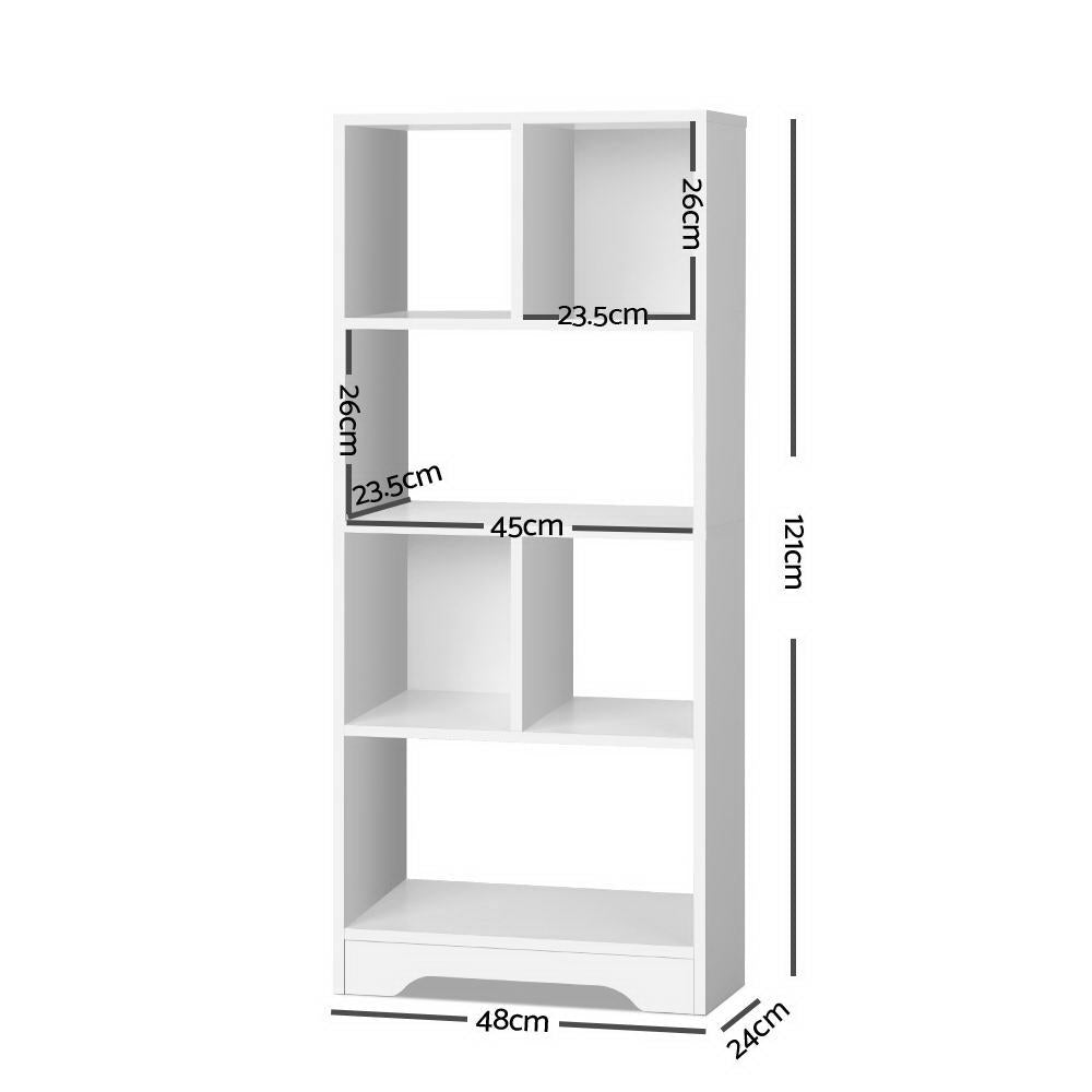 ANA 6-Tier Bookshelf White