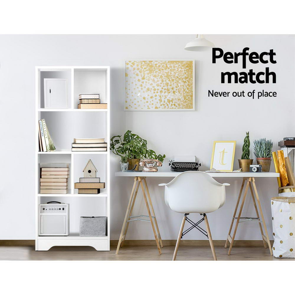 ANA 6-Tier Bookshelf White