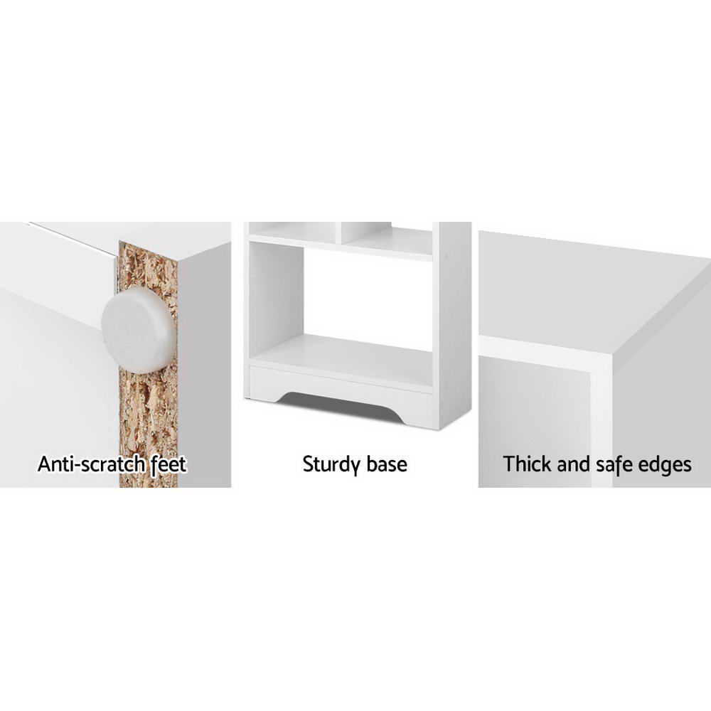 ANA 6-Tier Bookshelf White