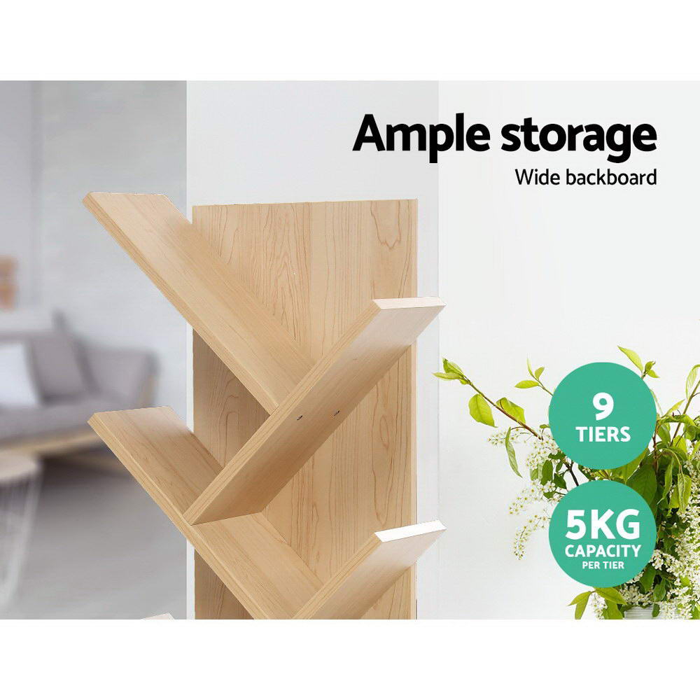 ECHO 9-Tier Tree Bookshelf Oak