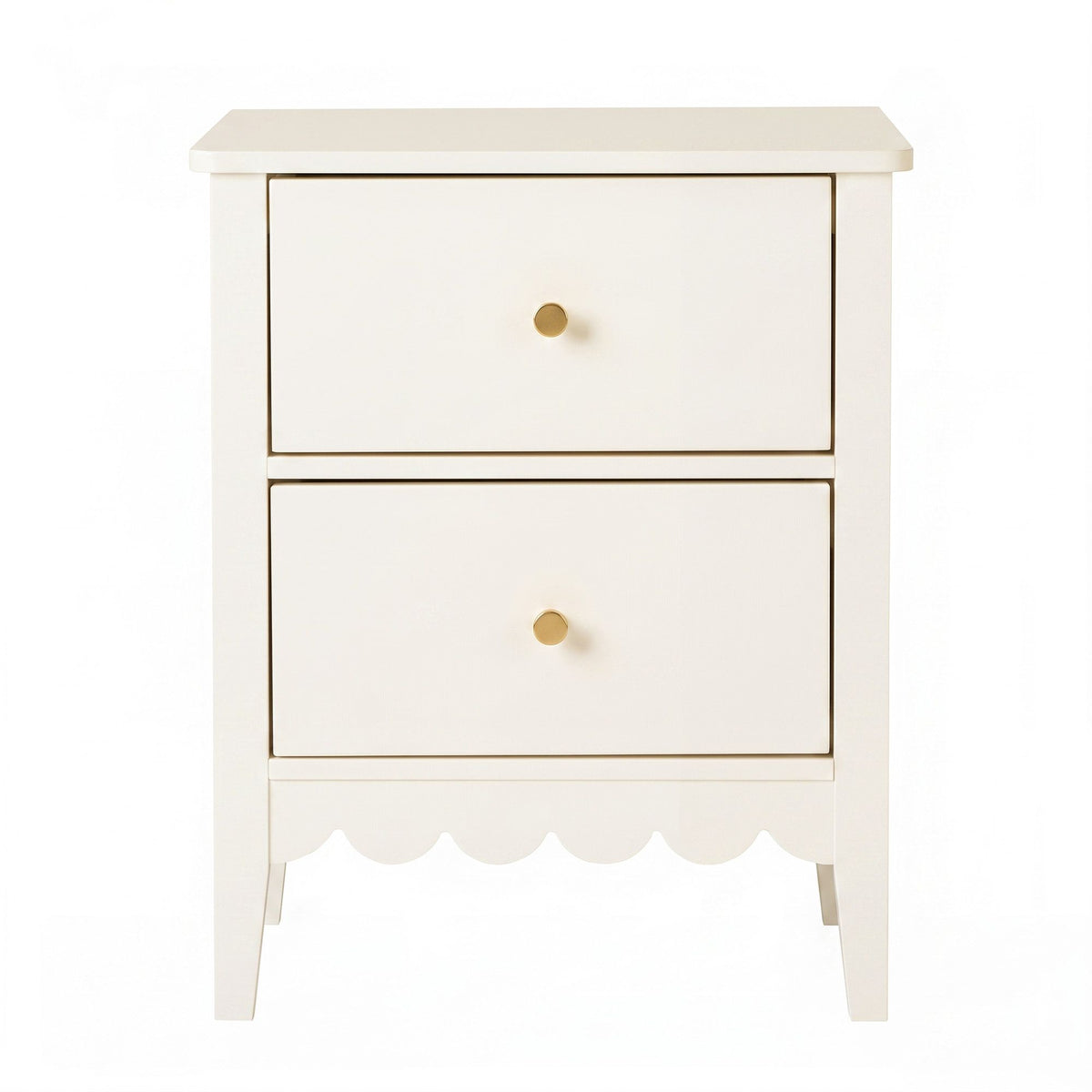 Artiss Bedside Table with 2 Drawers Bedroom Storage Nightstand Beige
