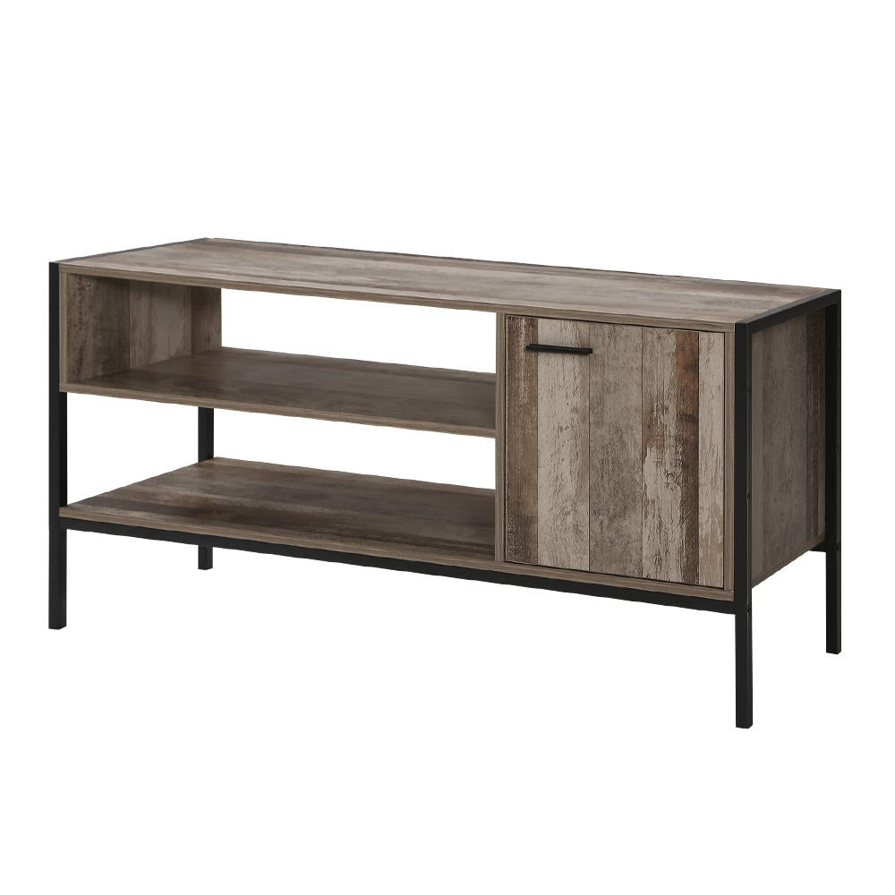 Marca 124cm TV Cabinet Entertainment Unit Industrial Rustic Wood