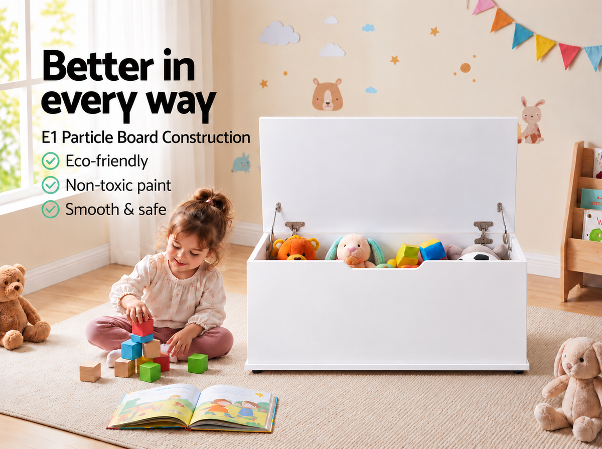 Keezi Kids Toy Box Chest Storage Organiser Cabinet