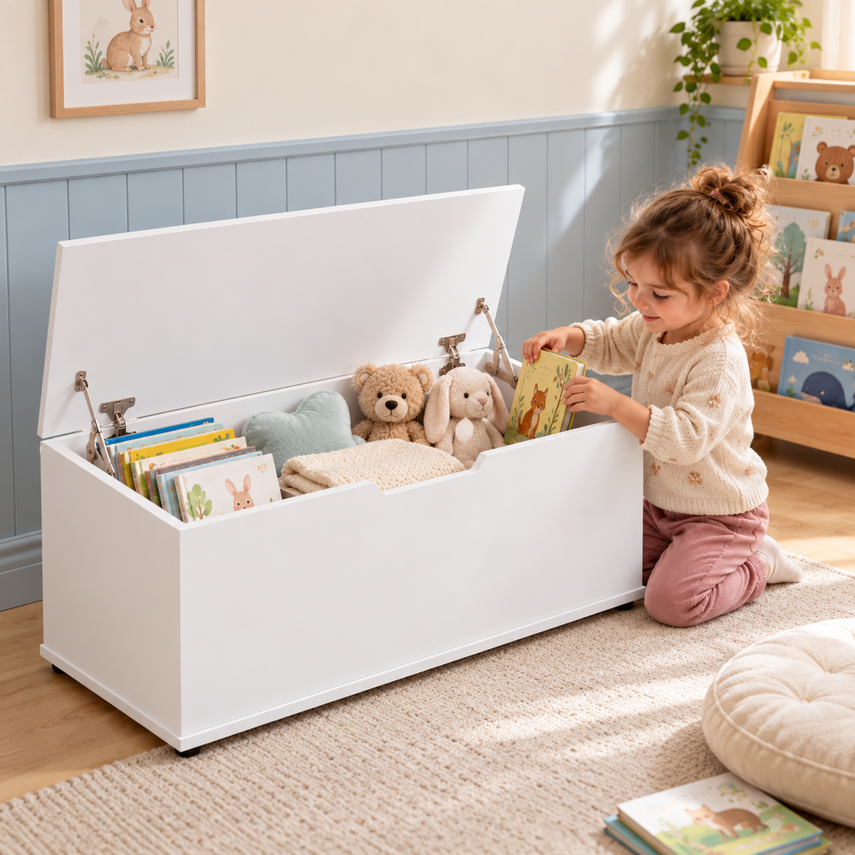 Keezi Kids Toy Box Chest Storage Organiser Cabinet