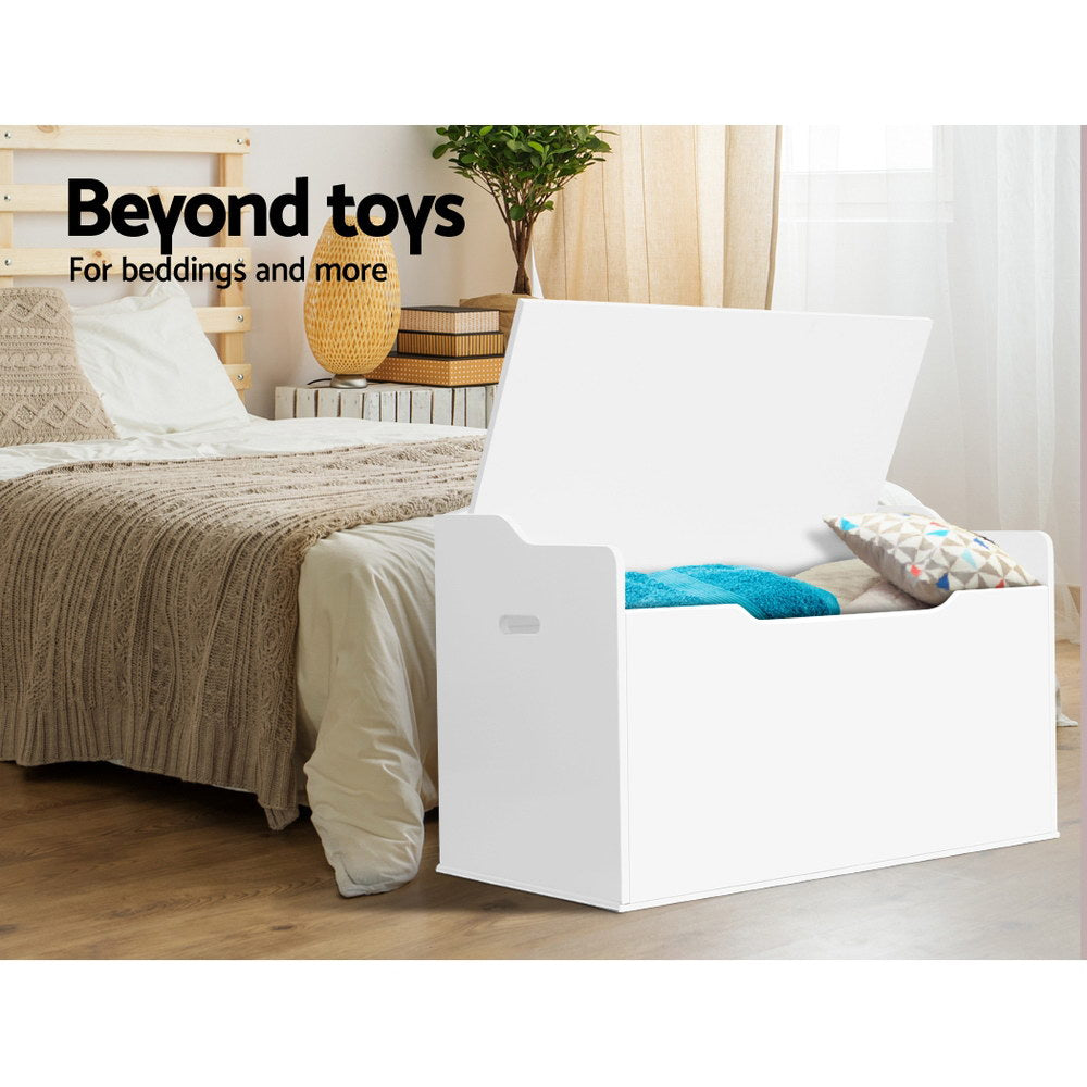 Keezi Kids Storage Bench Toy Box White