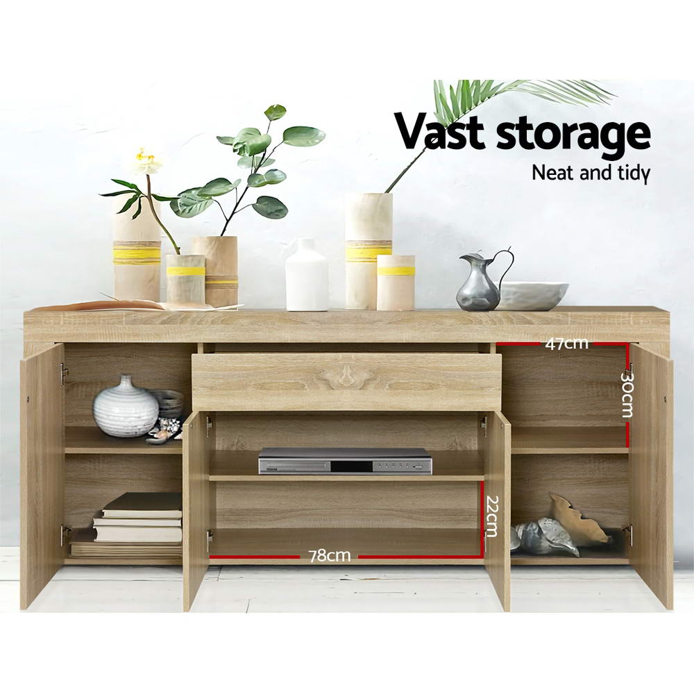 DANA Oak Buffet Sideboard Woodgrain Finish