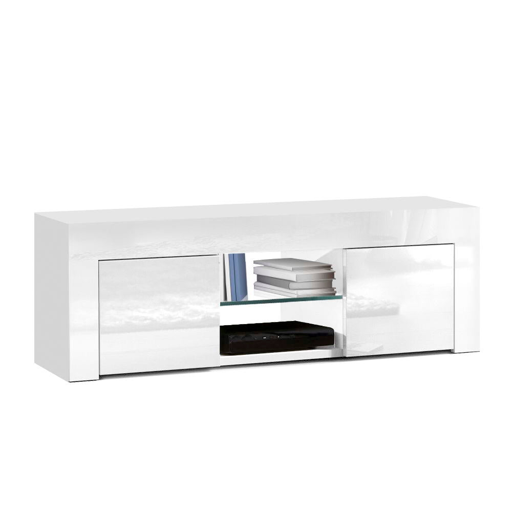 Ivan 130cm TV Cabinet Entertainment Unit White
