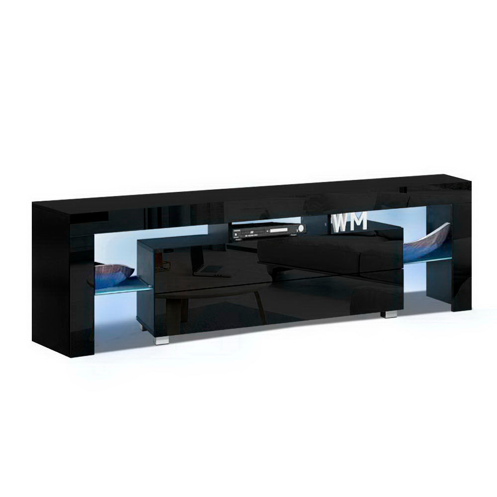 Elo 160cm TV Cabinet LED Entertainment Unit Black
