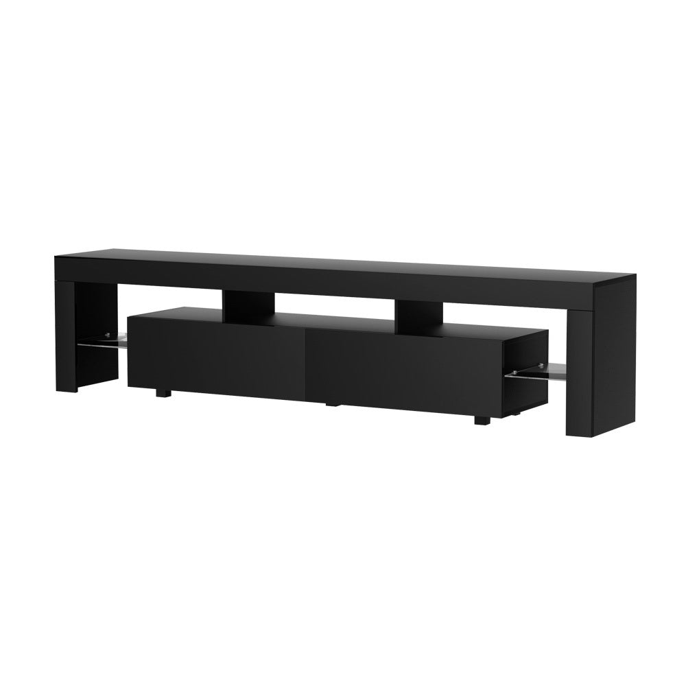 Elo 200cm TV Cabinet Entertainment Unit RGB LED Gloss Black