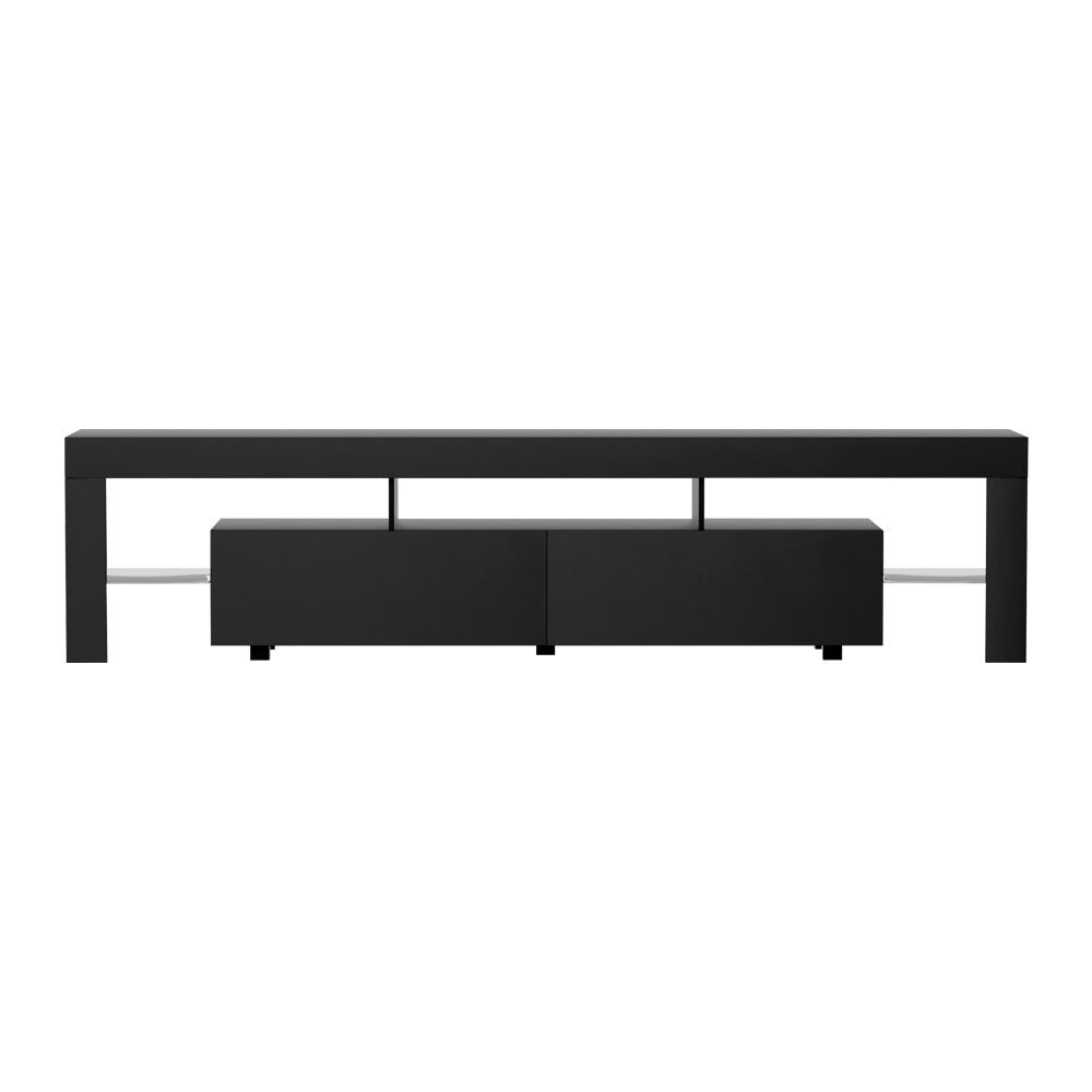 Elo 200cm TV Cabinet Entertainment Unit RGB LED Gloss Black