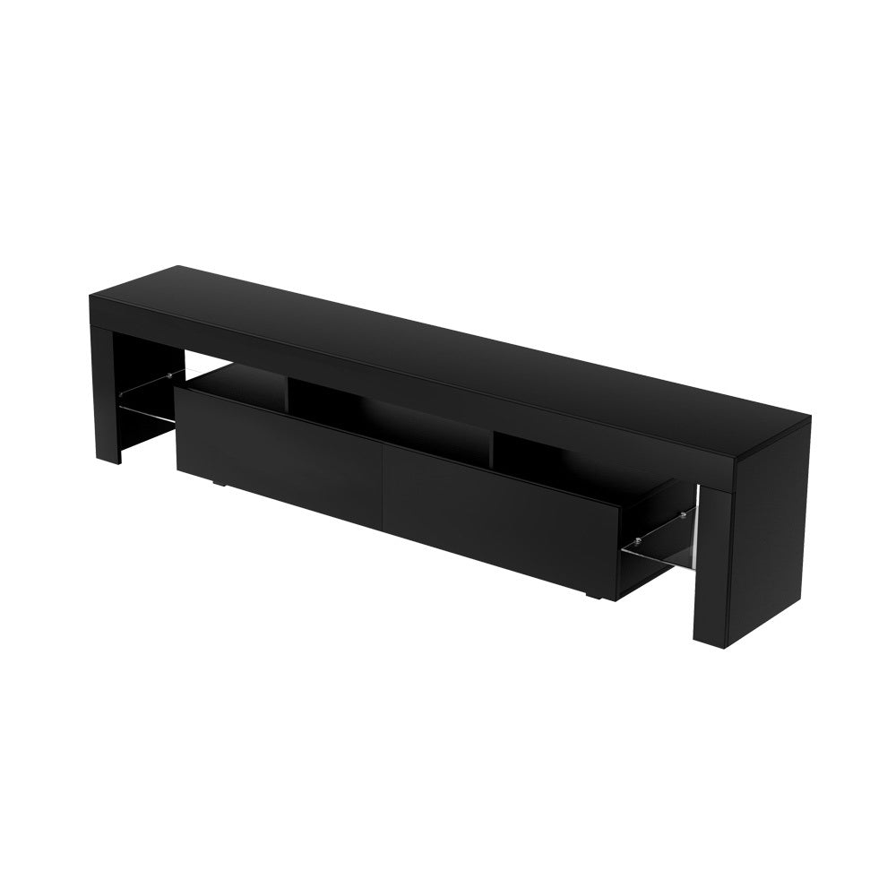 Elo 200cm TV Cabinet Entertainment Unit RGB LED Gloss Black