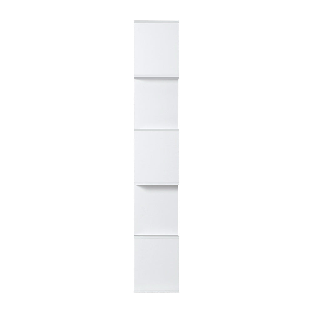 RITA 5-Tier Bookshelf Zig Zag White