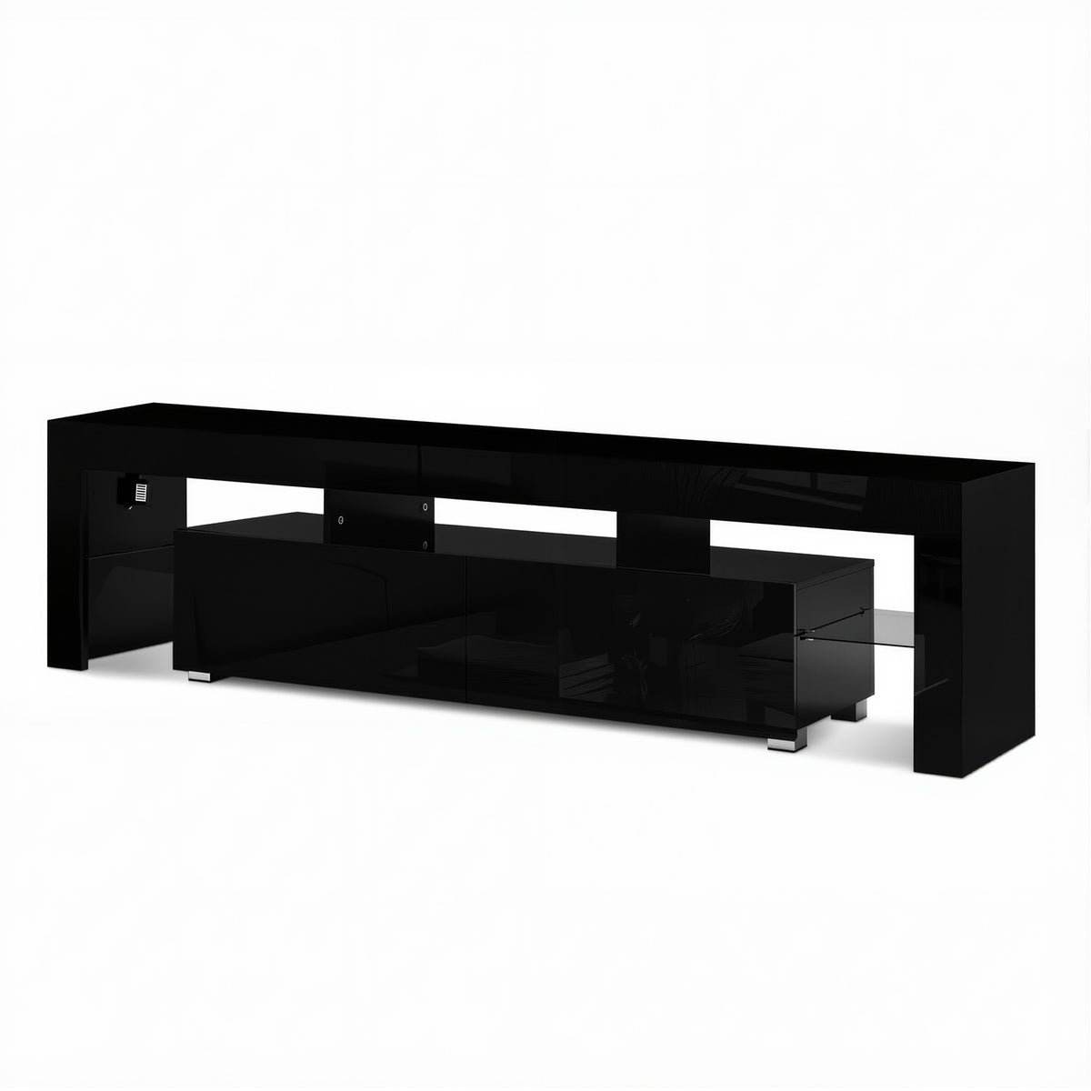 Elo LED Entertainment Unit TV Cabinet 189cm Black