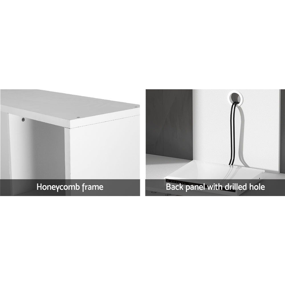 Brian 183cm Entertainment Unit TV Stand White