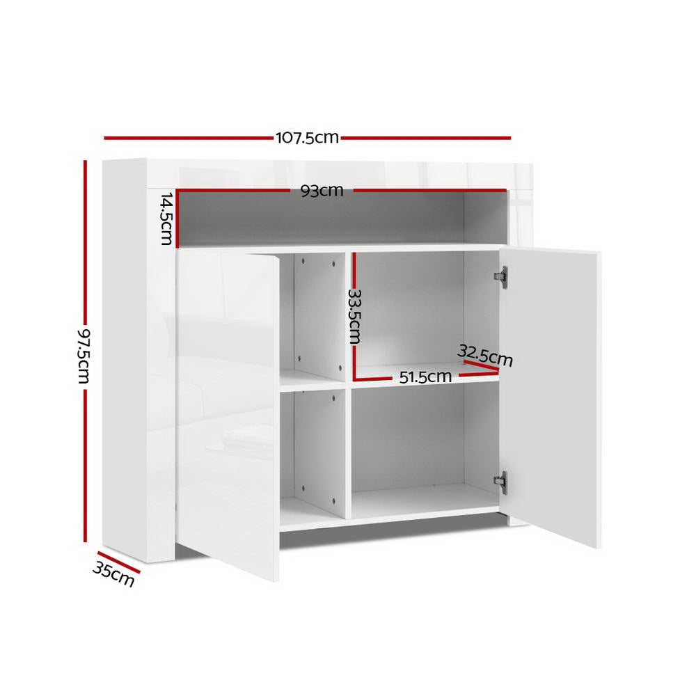 ARNO LED Sideboard Buffet White