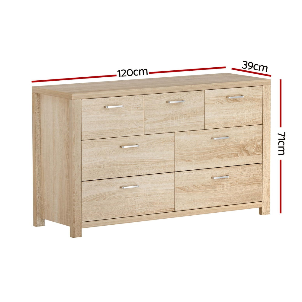 Maxi 7-Drawer Chest Oak