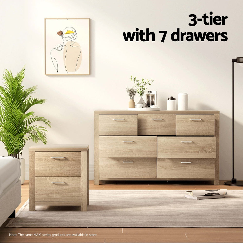 Maxi 7-Drawer Chest Oak