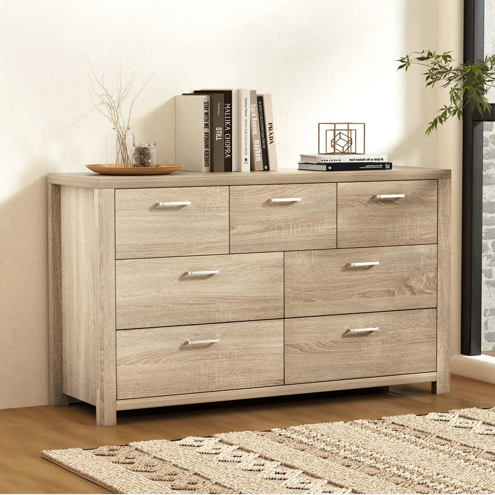 Maxi 7 Drawer Storage Chest of Drawers in Pine