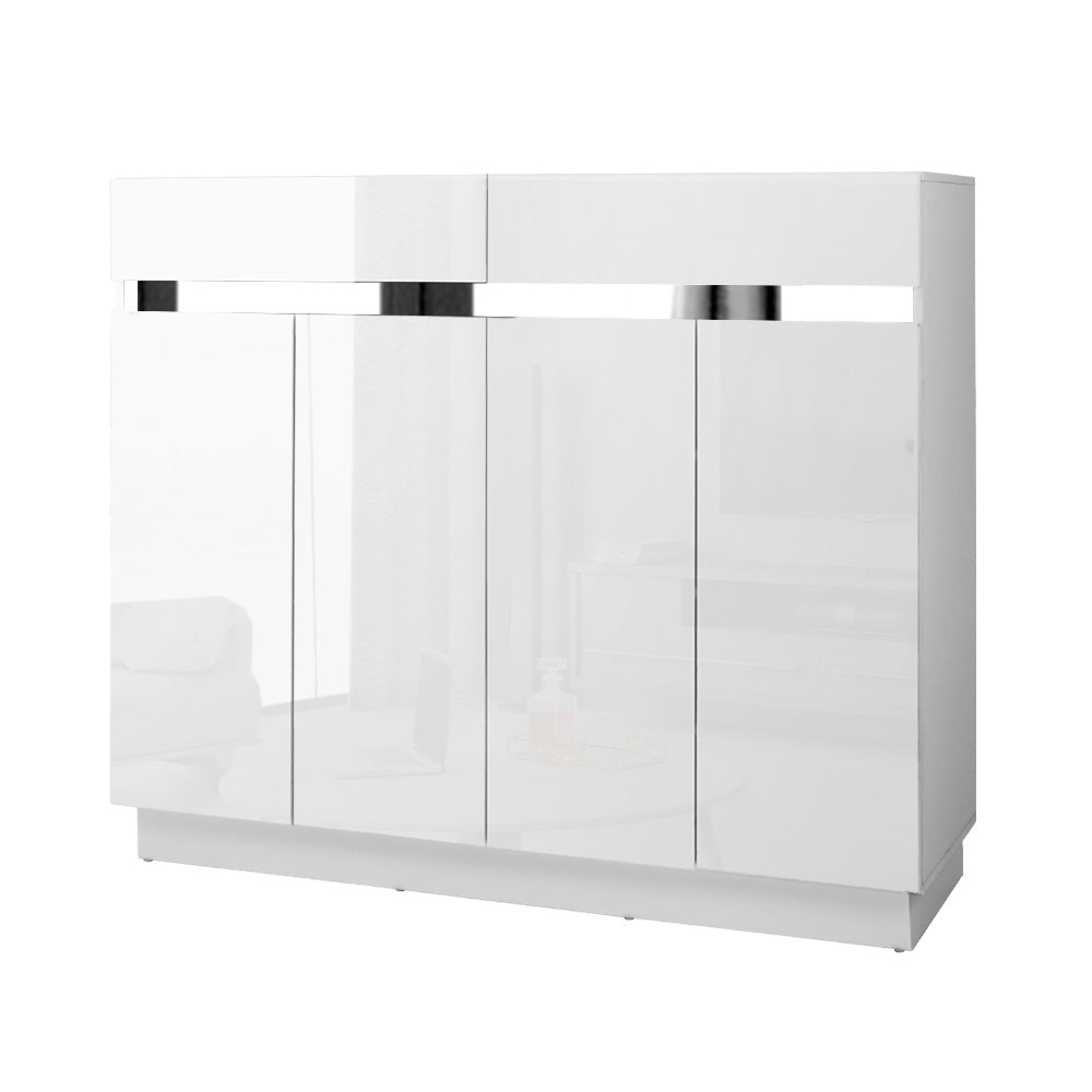 Lydia Shoe Rack Cabinet 24 Pairs Storage White