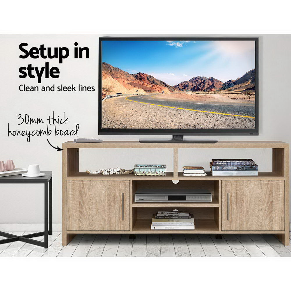 Ken 140cm TV Cabinet Entertainment Unit Oak