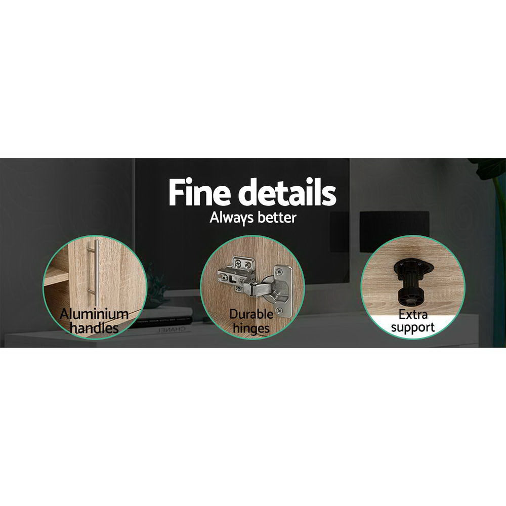 Ken 140cm TV Cabinet Entertainment Unit Oak